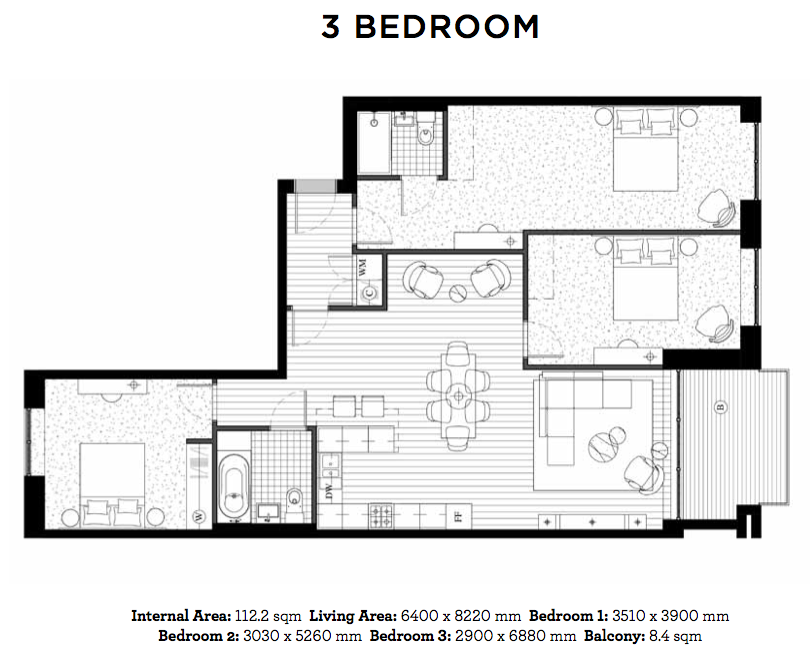 Royal Wharf London 3 Bedroom Floor Plan Property Price Psf