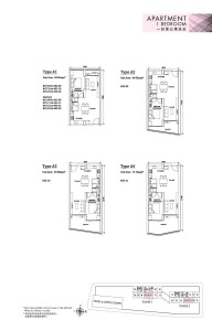 The Peak @ Cambodia Floor Plan 1 Bed Room