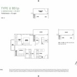 The Poiz Residence Floor Plan 2 Bed Room +Study (2)