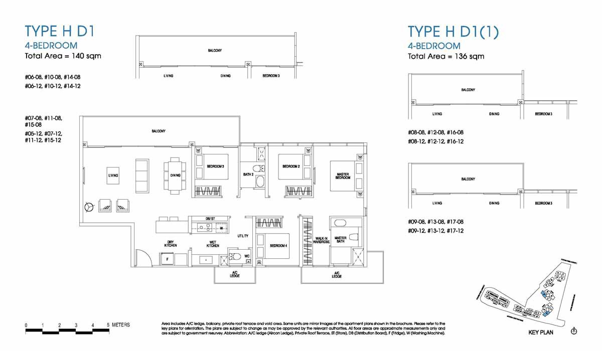 The Poiz Residence Floor Plan 4 Bedroom 1 Property Price Psf