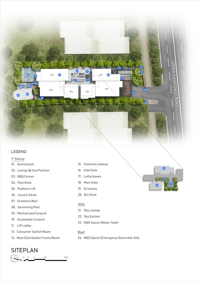 Sea Pavilion Residences Site plan