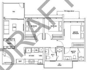 Tapestry tampines CDL 3 bedroom-floor-plan